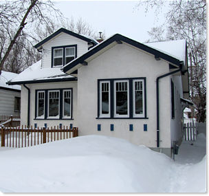 House in snow